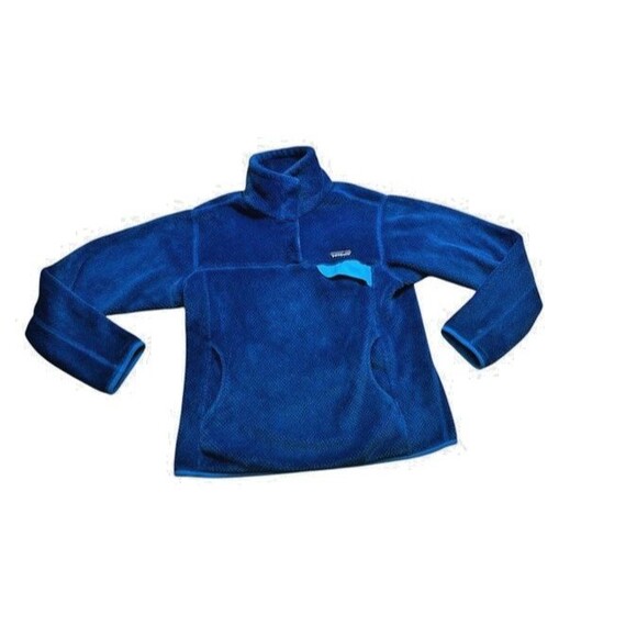 Patagonia Blue Re-Tool Snap T Pullover Fleece Sweater Women's Size Medium - Picture 1 of 7